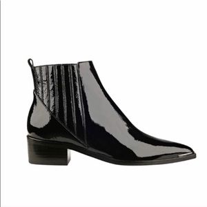 Marc Fisher Yommi Chelsea Boots Black Patent
